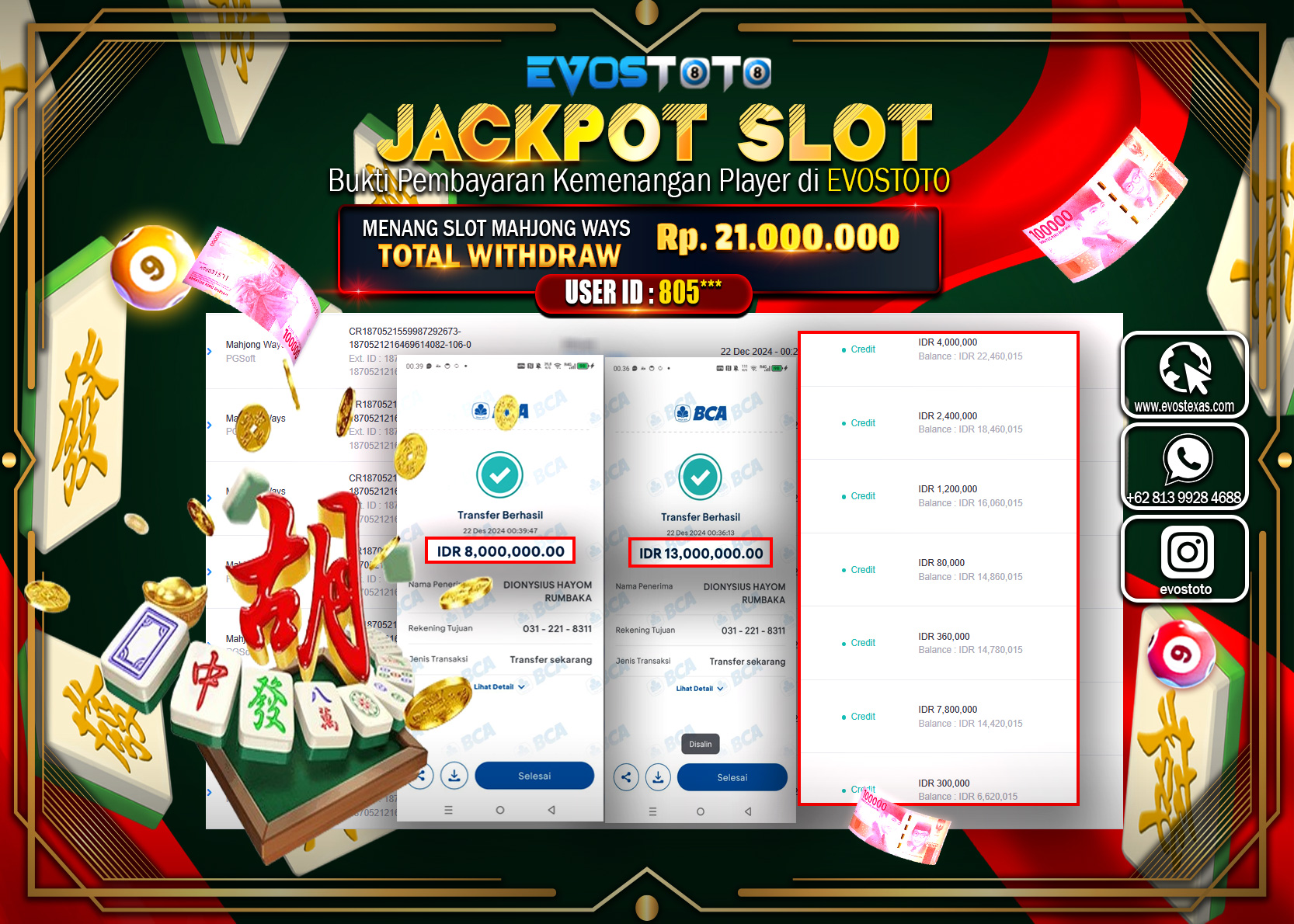 PEMBAYARAN JACKPOT SLOT MAHJONG WAYS Rp.16.000.000 DI BAYAR LANGSUNG !