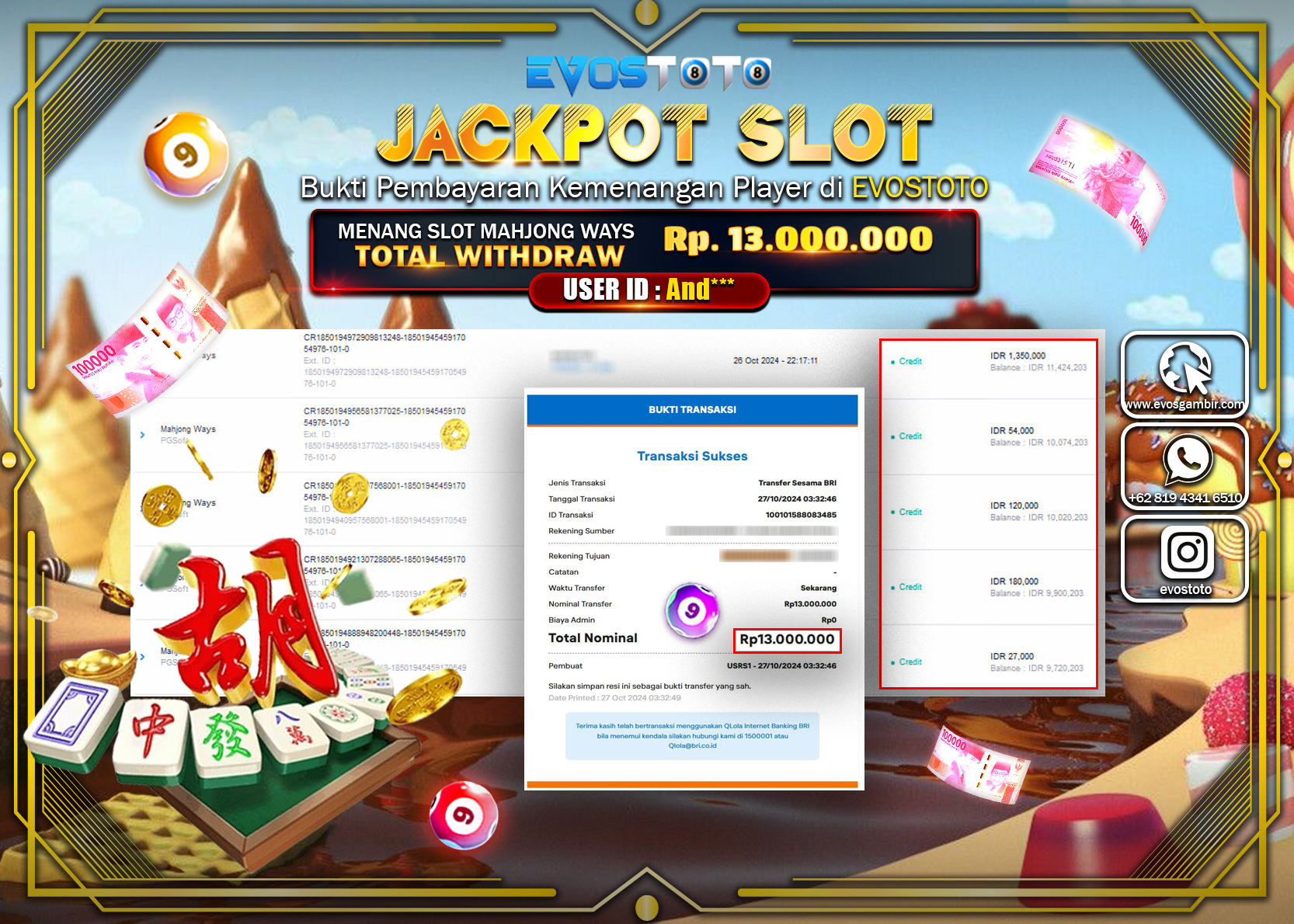 PEMBAYARAN JACKPOT SLOT GATES OF OLYMPUS 1000 50.000.000 DI BAYAR LANGSUNG !