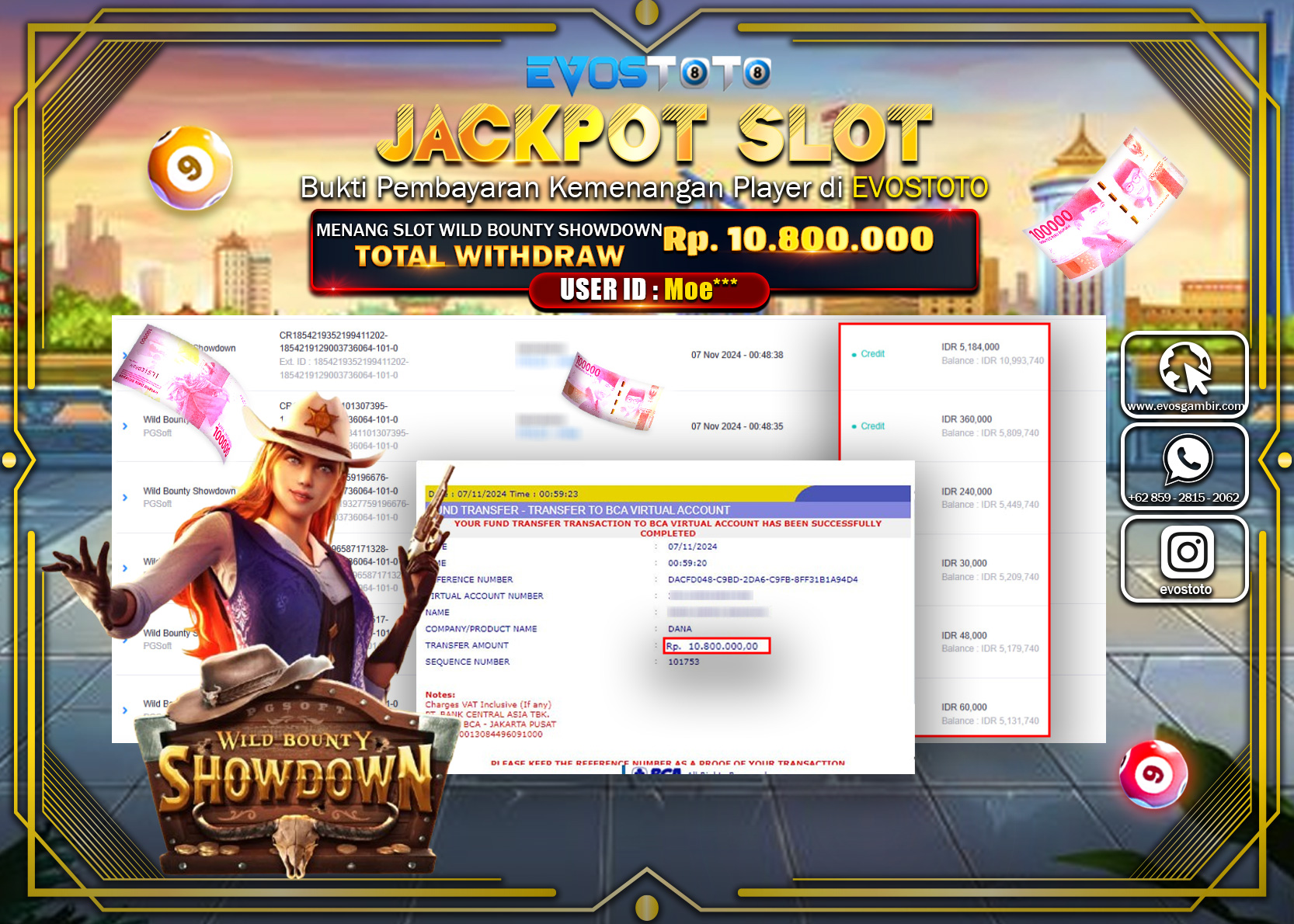 PEMBAYARAN JACKPOT SLOT WILD BOUNTY SHOWDOWN  10.000.000 DI BAYAR LANGSUNG !