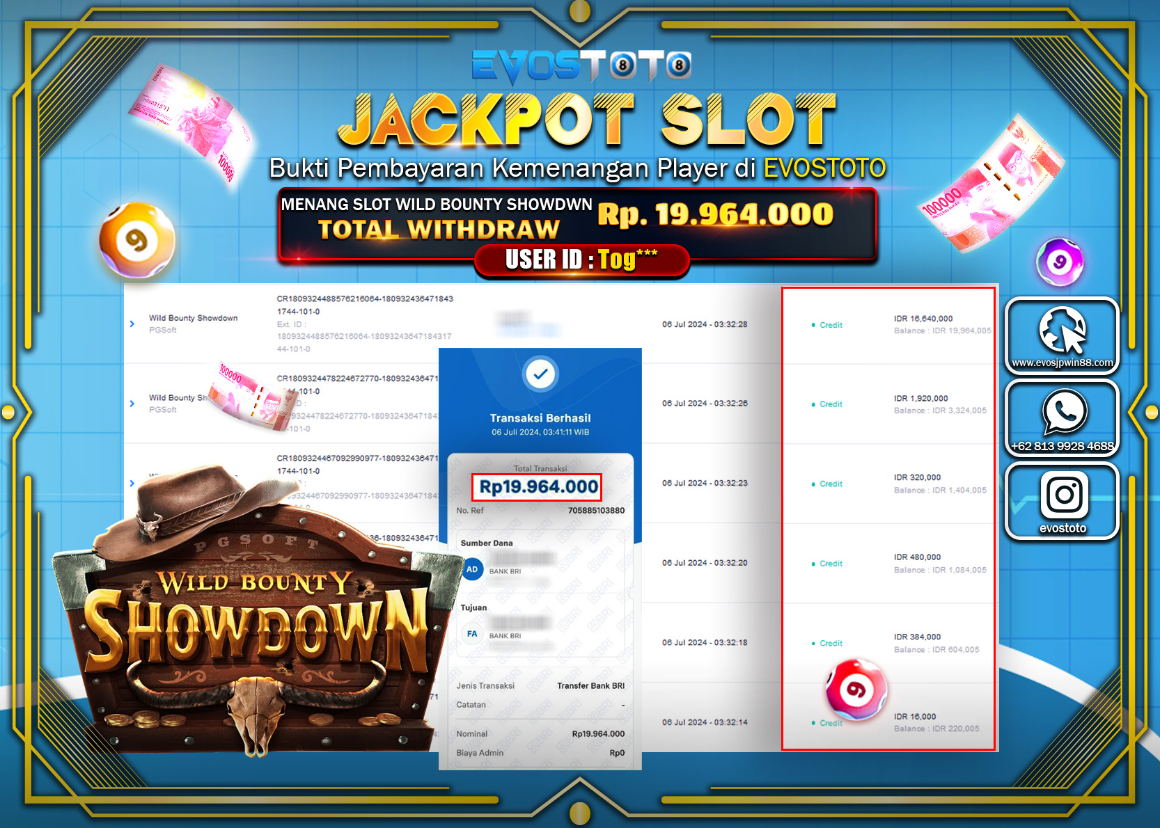 PEMBAYARAN JACKPOT SLOT WILD BOUNTY SHOWDOWN  19.964.000 DI BAYAR LANGSUNG !