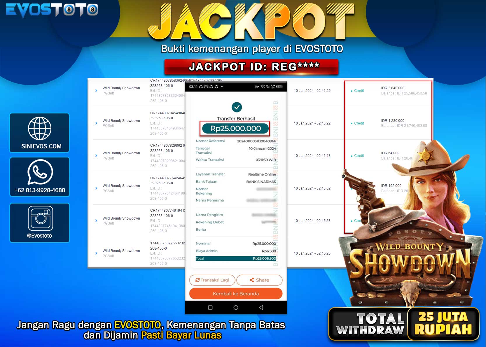 PEMBAYARAN JACKPOT SLOT WILD BOUNTY SHOWDOWN 25.000.000 DI BAYAR LANGSUNG !