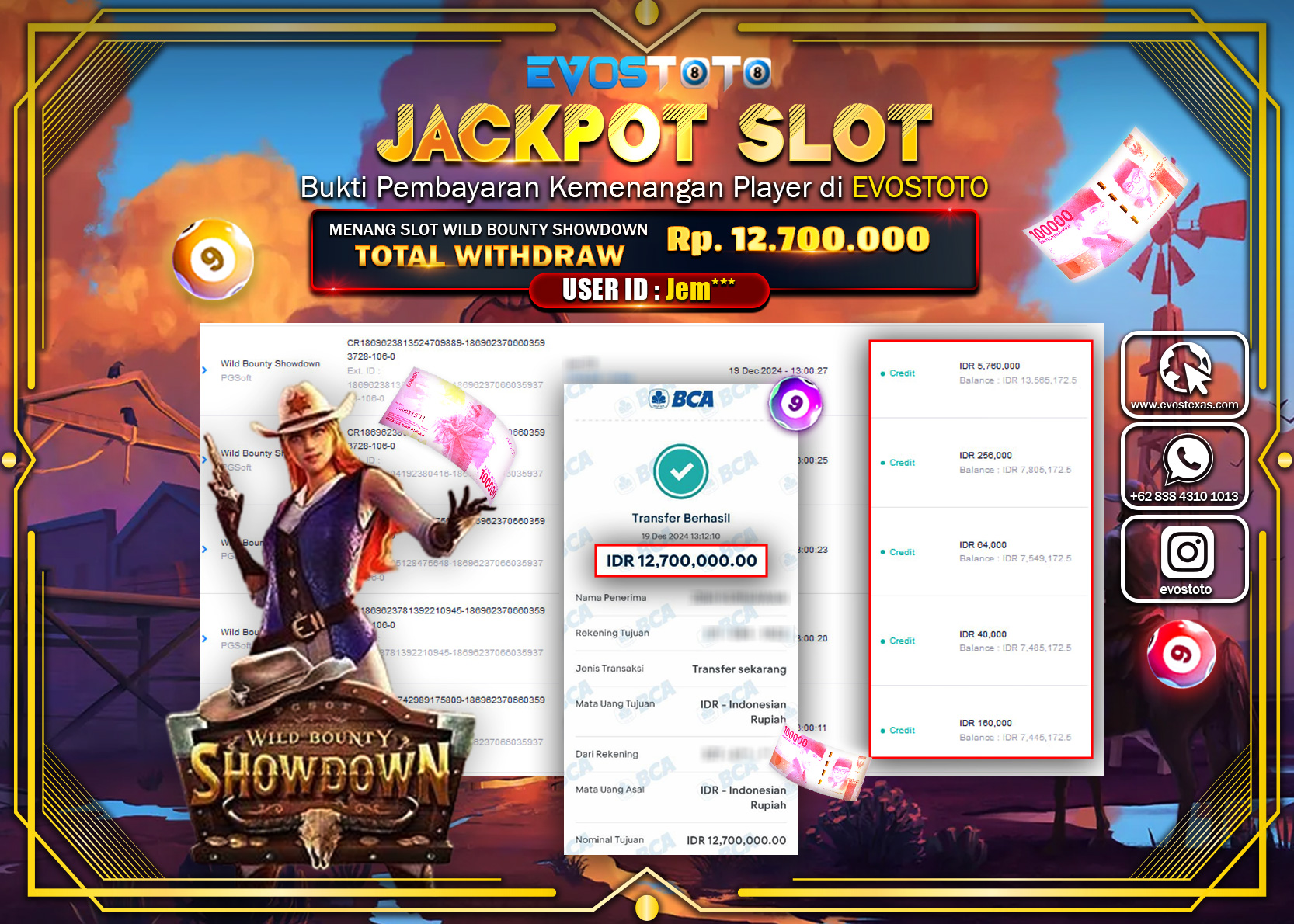 PEMBAYARAN JACKPOT SLOT WILD BOUNTY SHOWDOWN Rp.24.000.000 DI BAYAR LANGSUNG !