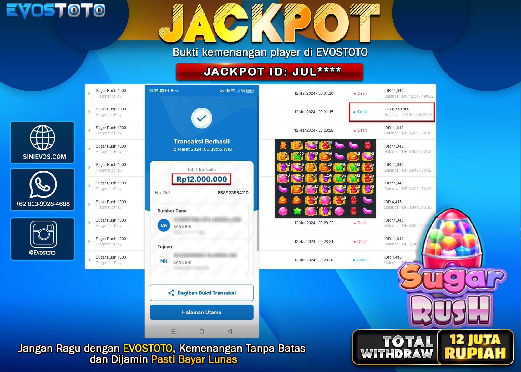 PEMBAYARAN JACKPOT SLOT STARLIGHT PRINCESS 1000   16.300.000 DI BAYAR LANGSUNG !