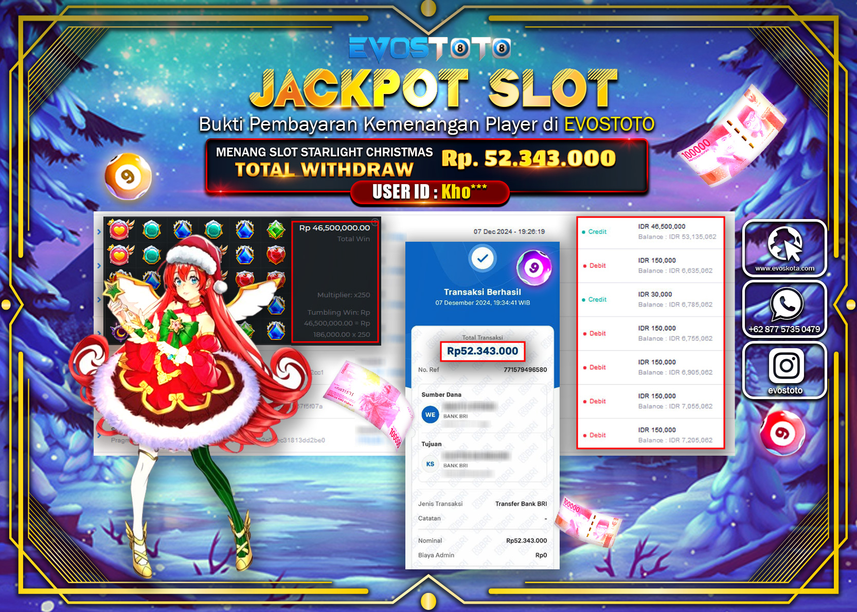 PEMBAYARAN JACKPOT SLOT STARLIGHT PRINCESS 52.343.000 DI BAYAR LANGSUNG !