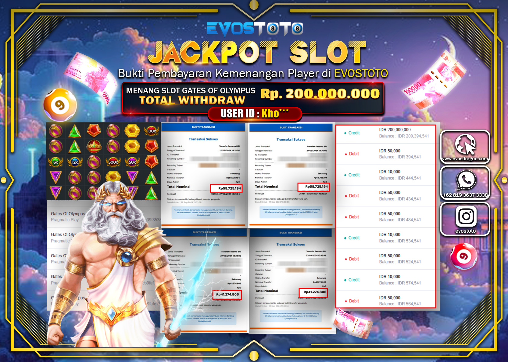 PEMBAYARAN JACKPOT SLOT STARLIGHT PRINCES 1000 200.000.000 DI BAYAR LANGSUNG !